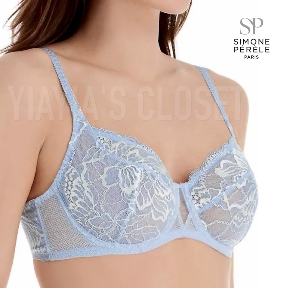 Simone Perele 36D Promesse 12H322 Full Cup Bra in Frozen